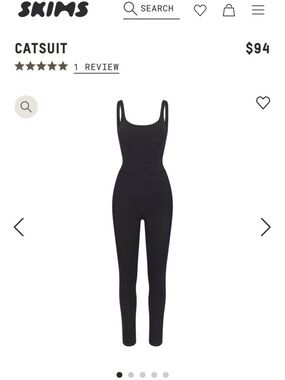 SKIMS onyx Catsuit Jumpsuit